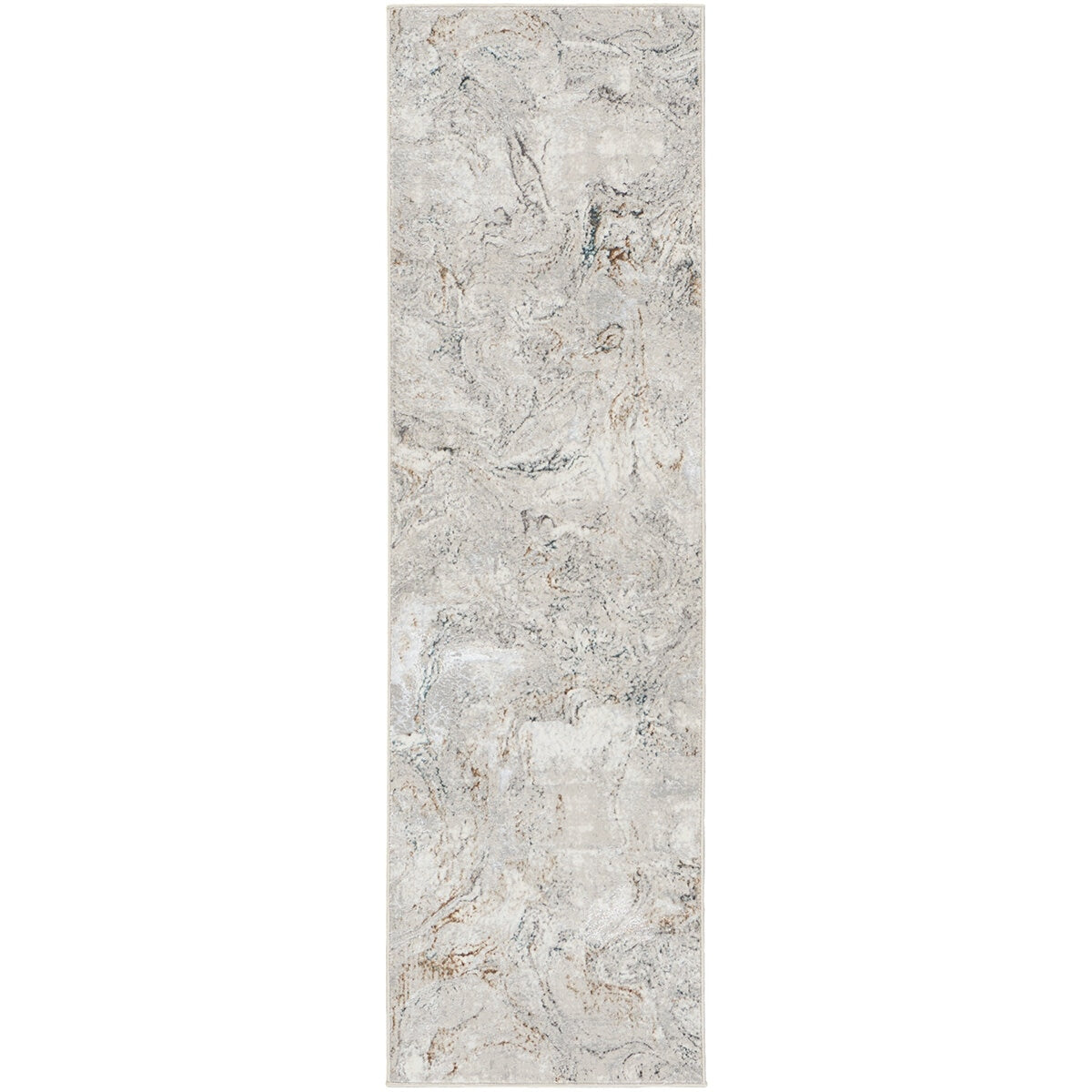 Nourison Glitz Grey Space Runner rug 69 x 229 cm - British product