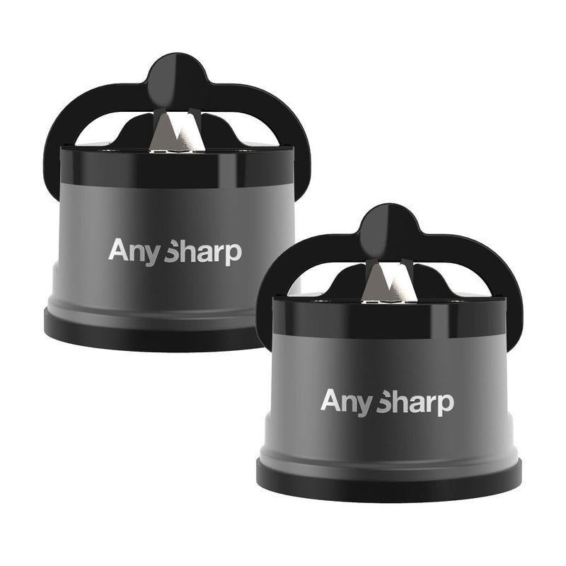 Anysharp Pro Metal Knife Sharpener with Suction, 2 Pack in 3 Colours - British product