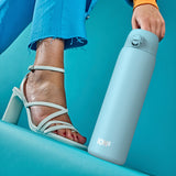 Ion8 stainless steel water bottle 2-pack in two colours 1.2L, UK version