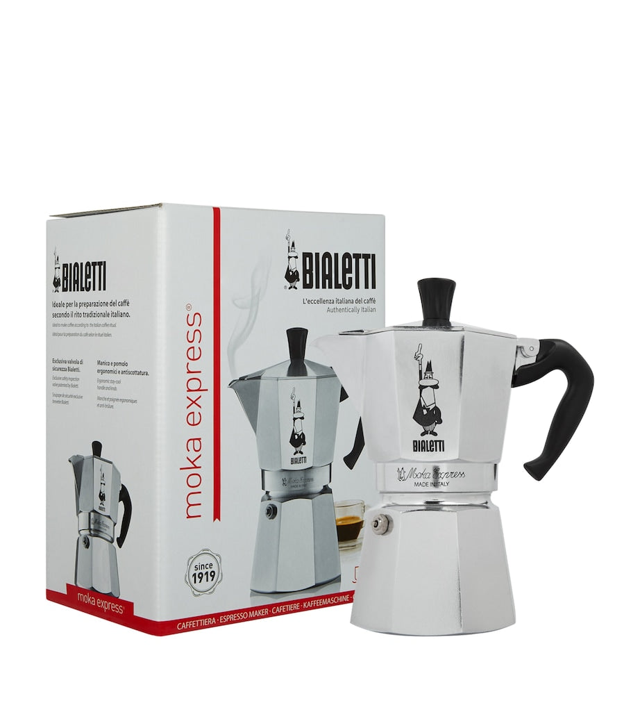 Bialetti Moka Express stainless steel espresso maker - British product