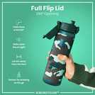 Ion8 Camouflage Green water bottle 500ml, UK version