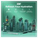 Ion8 Camouflage Green water bottle 500ml, UK version