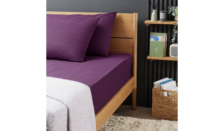 Habitat grape fitted sheet single, UK version