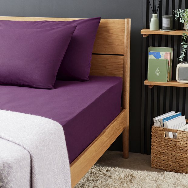 Habitat grape fitted sheet double, UK version