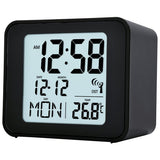 Acctim Cole radio controlled LCD display alarm clock black - British product