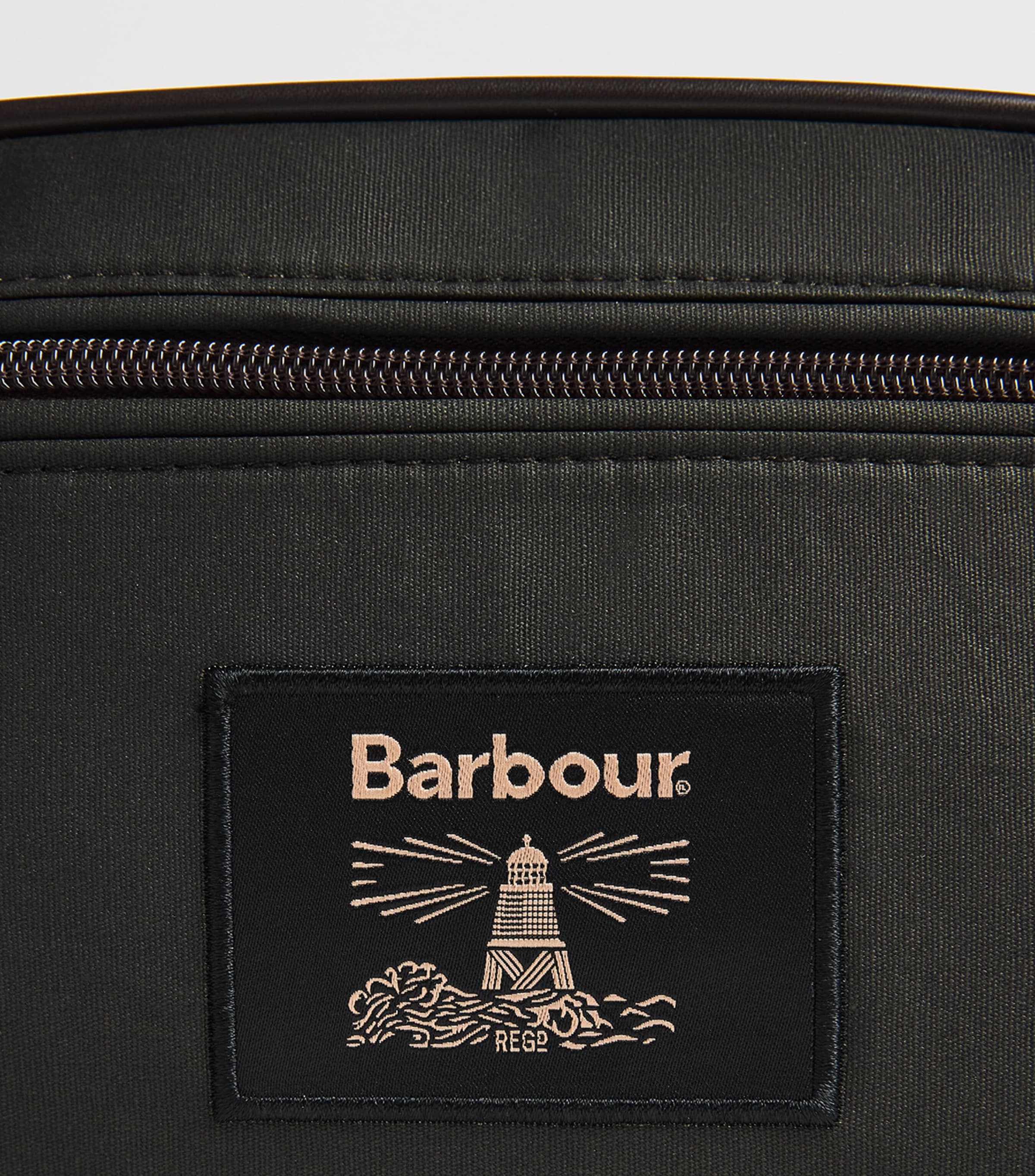 Barbour Wax-Coated Wash Bag