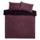 Argos Home Purple Double Sided Fleece Bedding Set - Single - British product