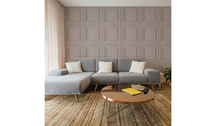 Fresco Wood Panel Blush Wallpaper 52cm x 10m roll - British product