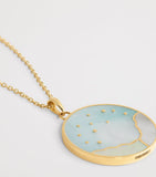 L'ATELIER NAWBAR Yellow Gold and Diamond Sunrise Pendant Necklace