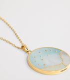 L'ATELIER NAWBAR Yellow Gold and Diamond Sunrise Pendant Necklace
