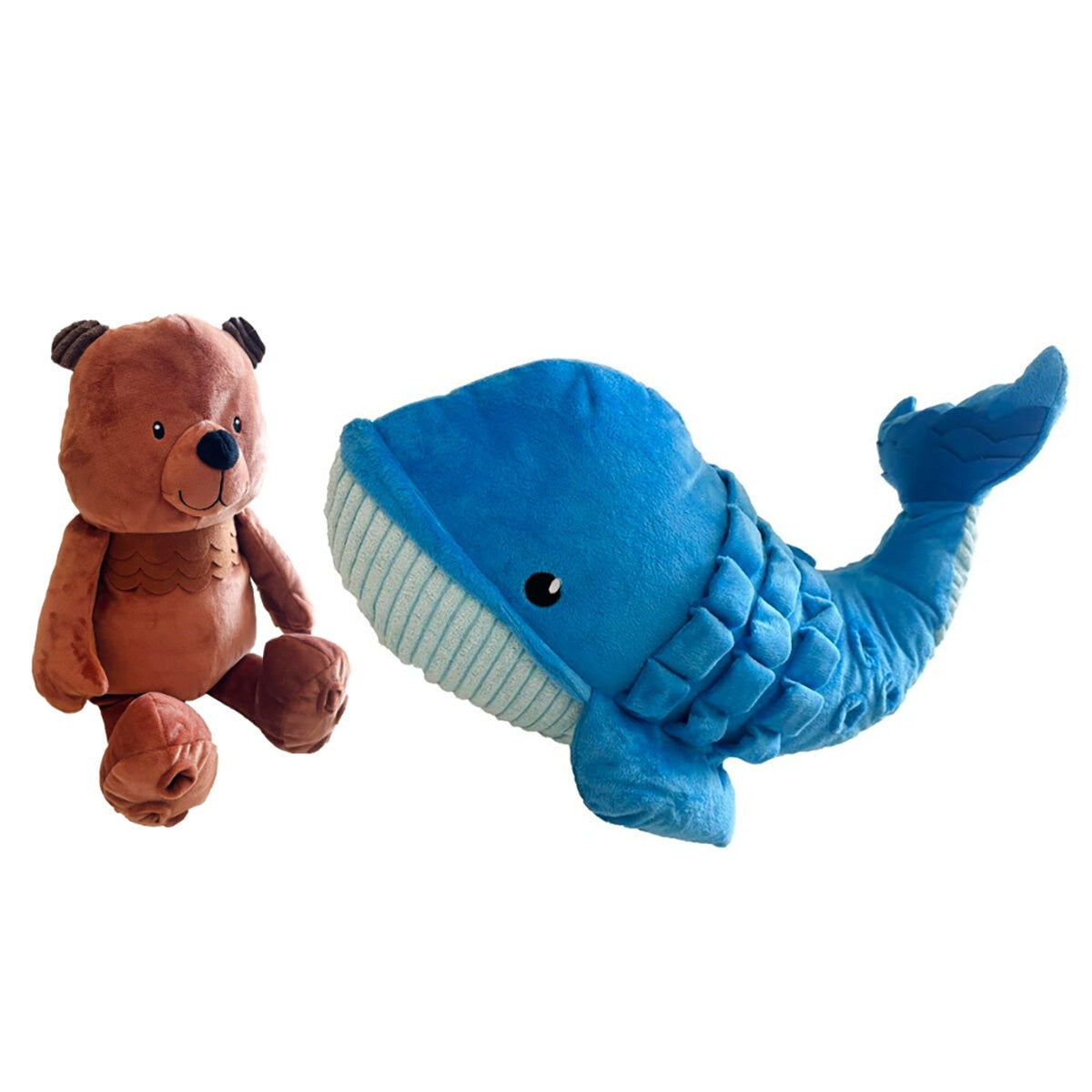 Bone & Barkers whale or bear dog toy XL - British product