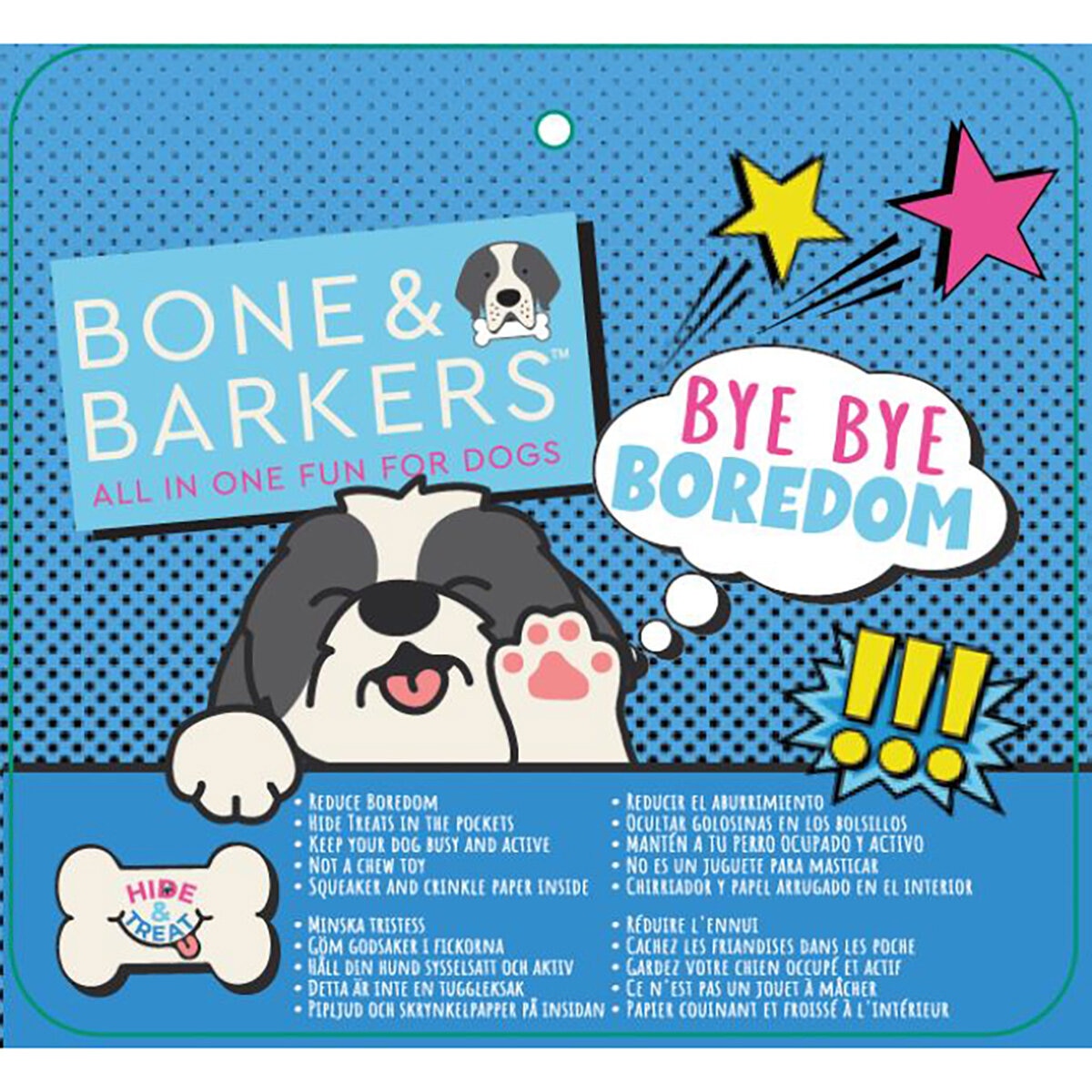 Bone & Barkers whale or bear dog toy XL - British product
