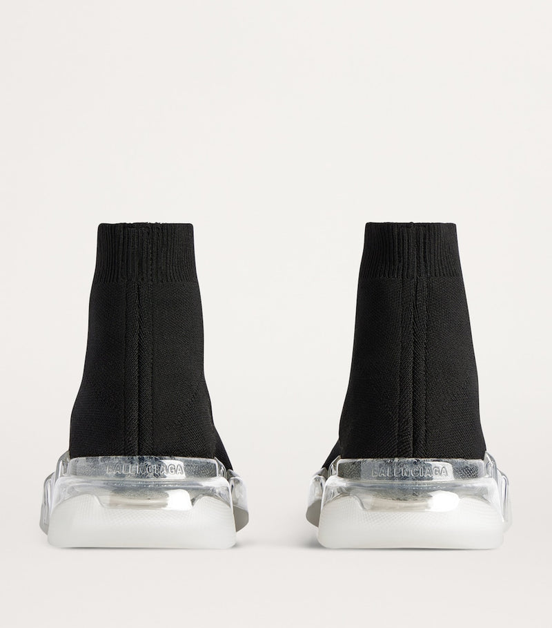 Knitted Sneakers with Ergonomic Sole and Lace-Up Fastening