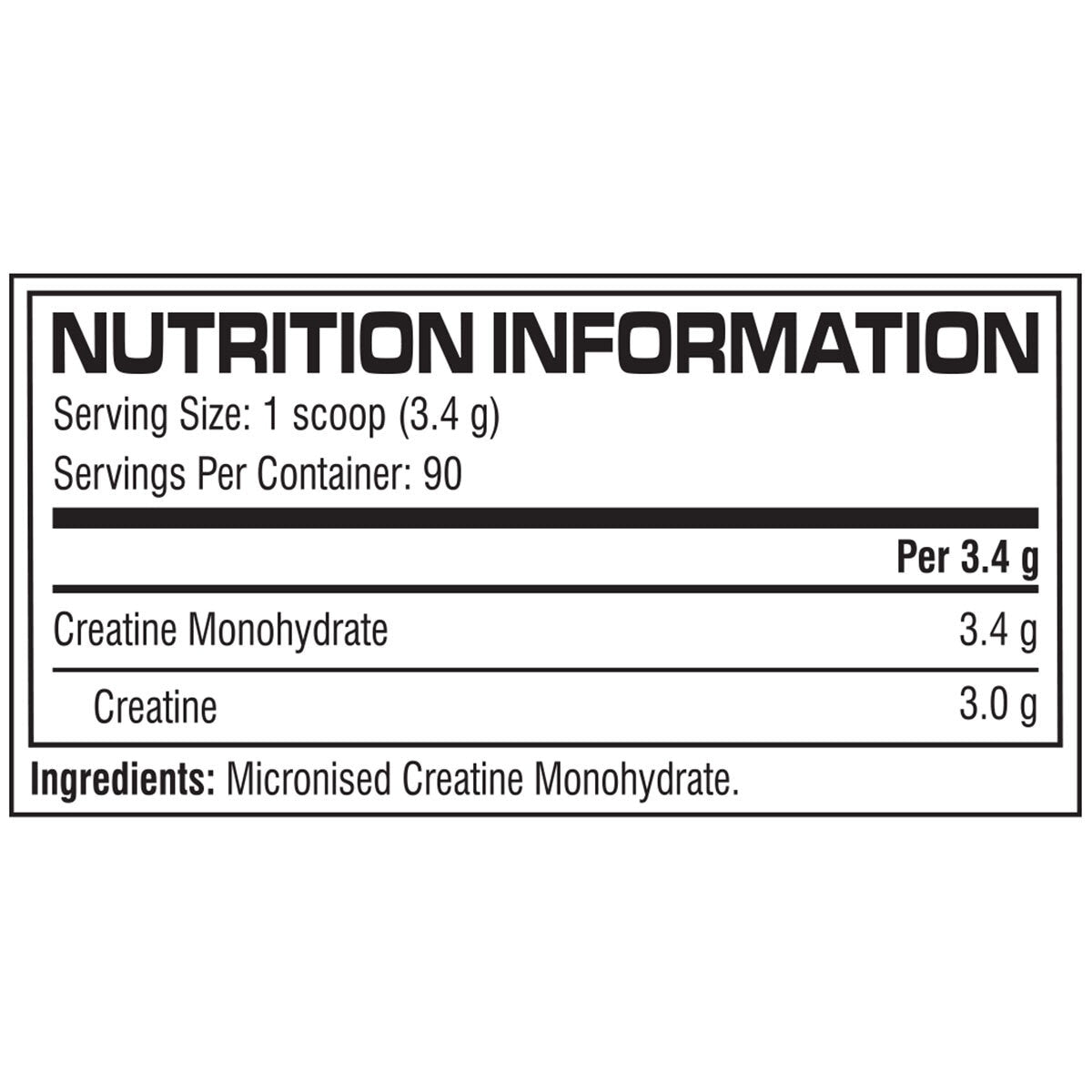 Cellucor creatine powder unflavoured 306g - British product