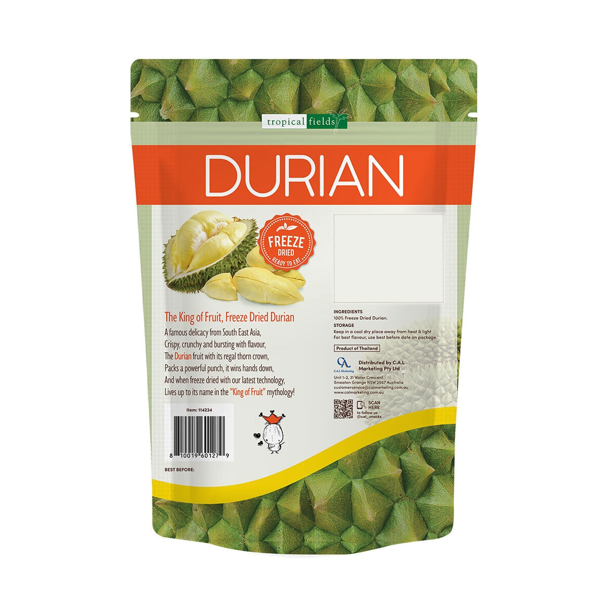 Freeze-Dried Durian Fruit Snack 130g