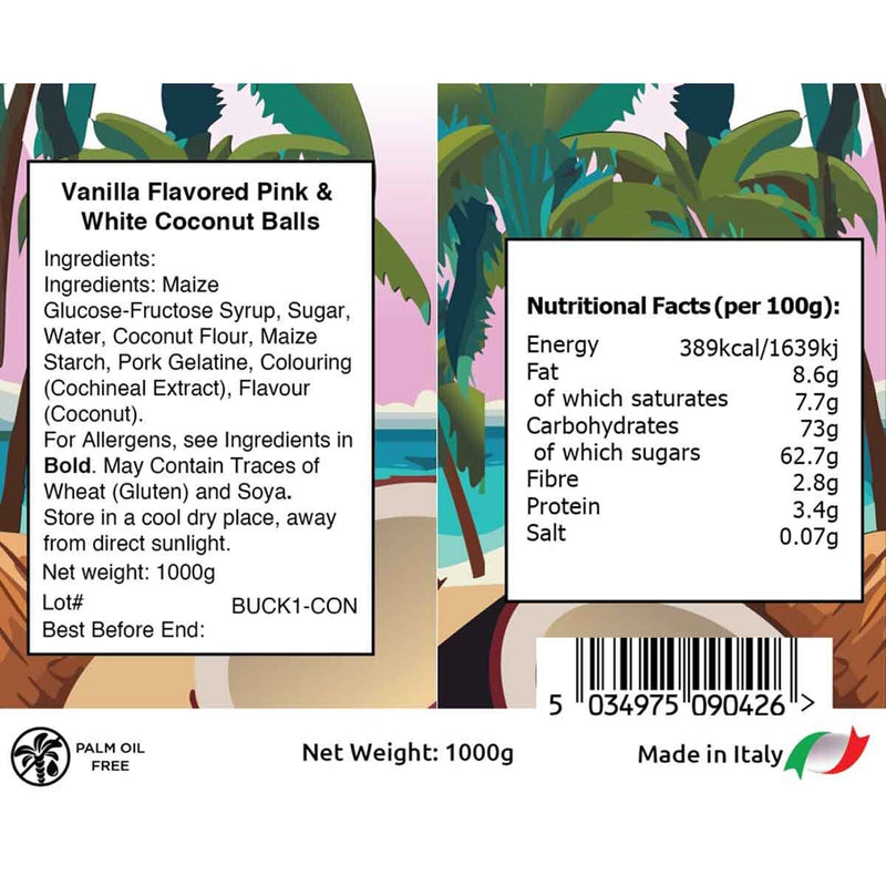 Mallow Tree Coconut Marshmallows 1kg , imported from the UK