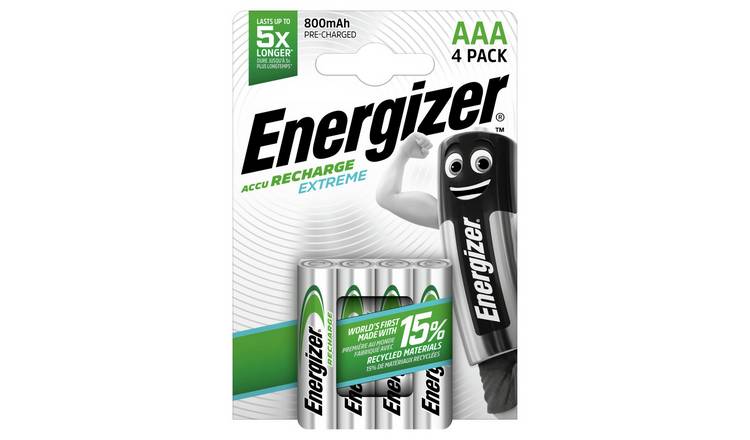 Energizer Extreme AAA Rechargeable Batteries 4-Pack - British product