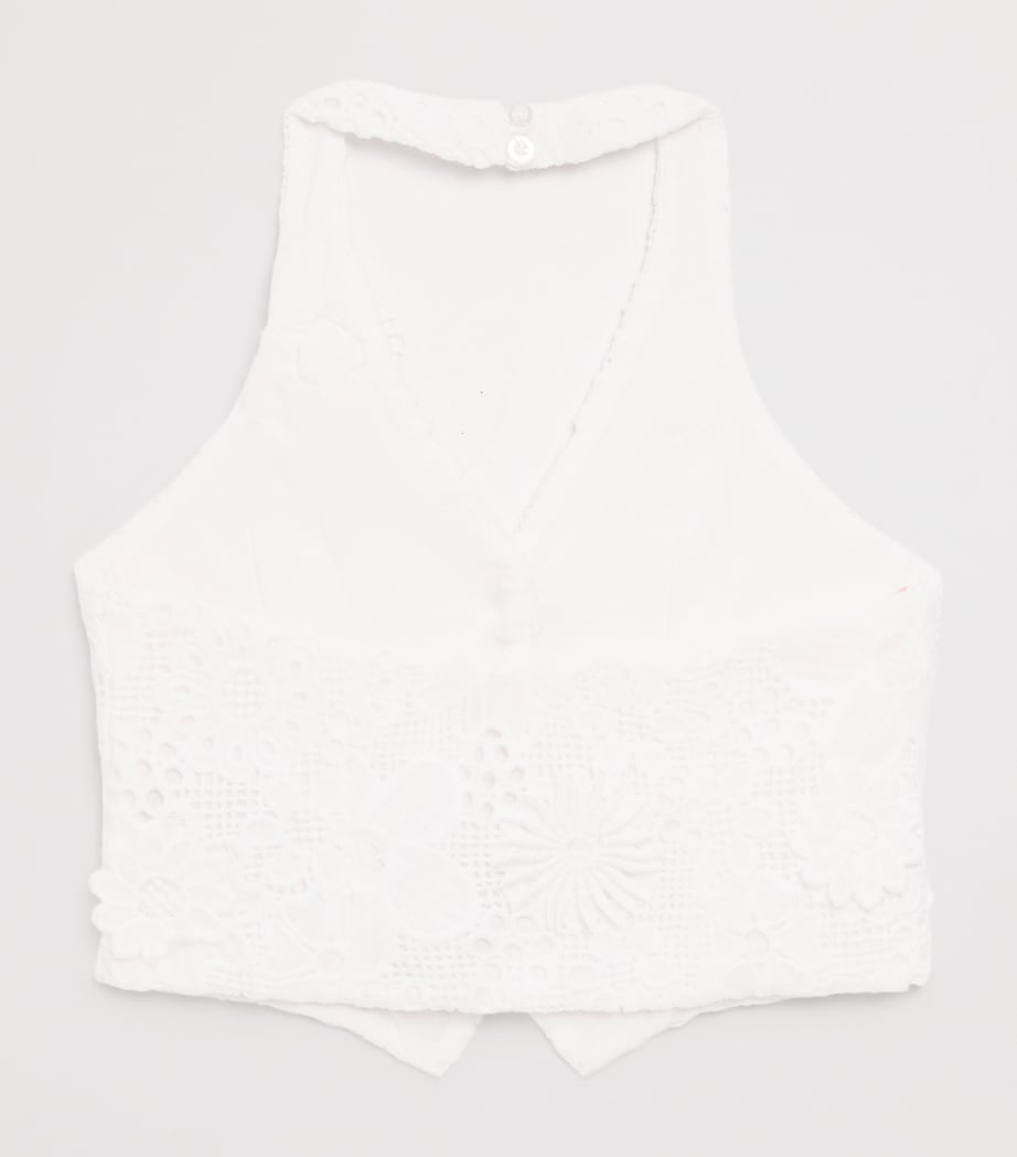 MARLO crocheted halterneck top for ages 2-16, imported from the UK