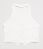 MARLO crocheted halterneck top for ages 2-16, imported from the UK