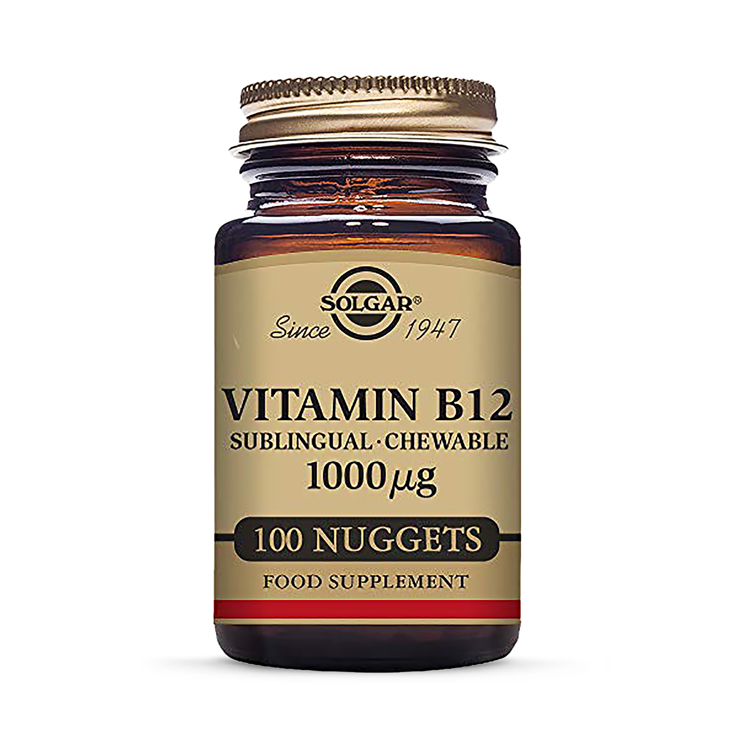 Solgar Vitamin B12 1000µg 100 Nuggets (British brand)