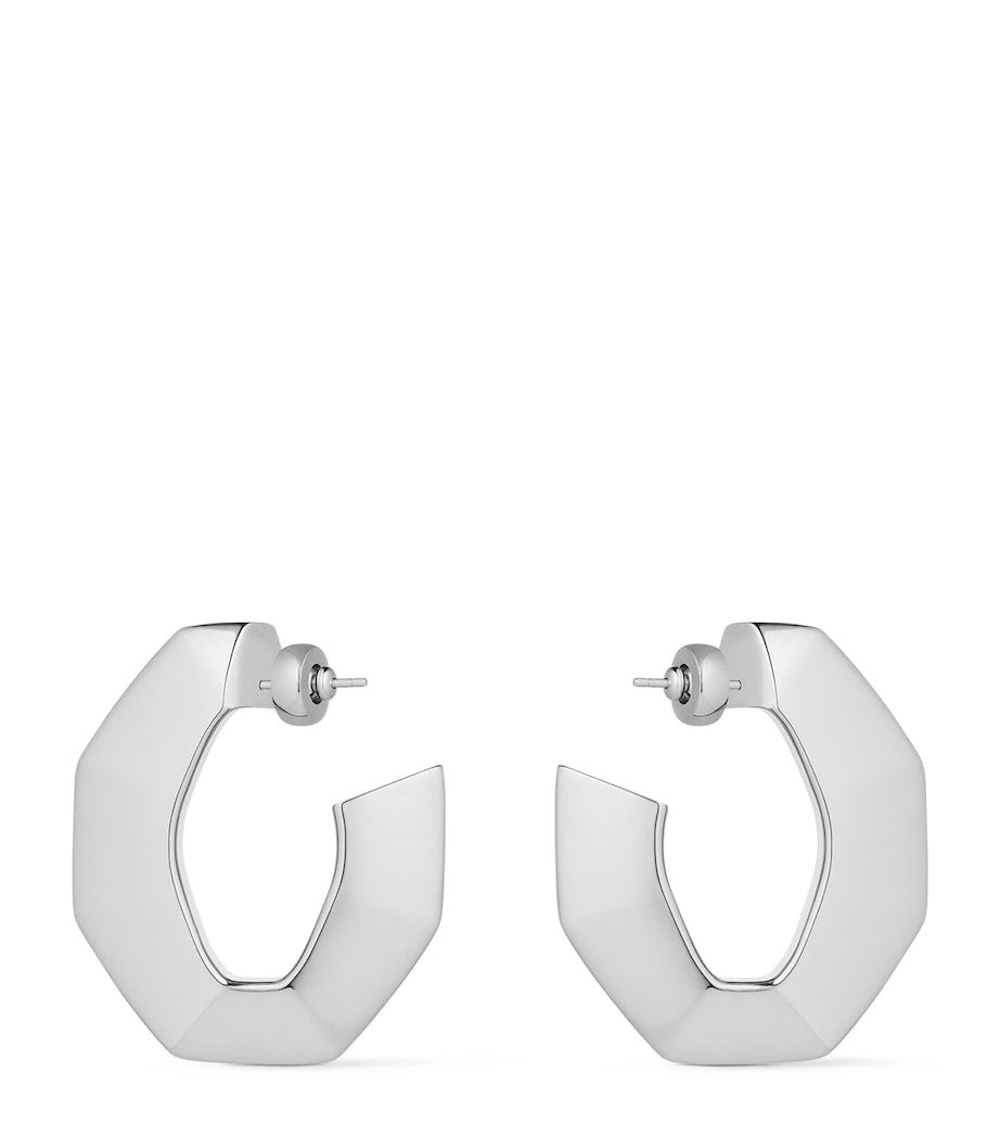 Givenchy large structural huggie earrings, UK version