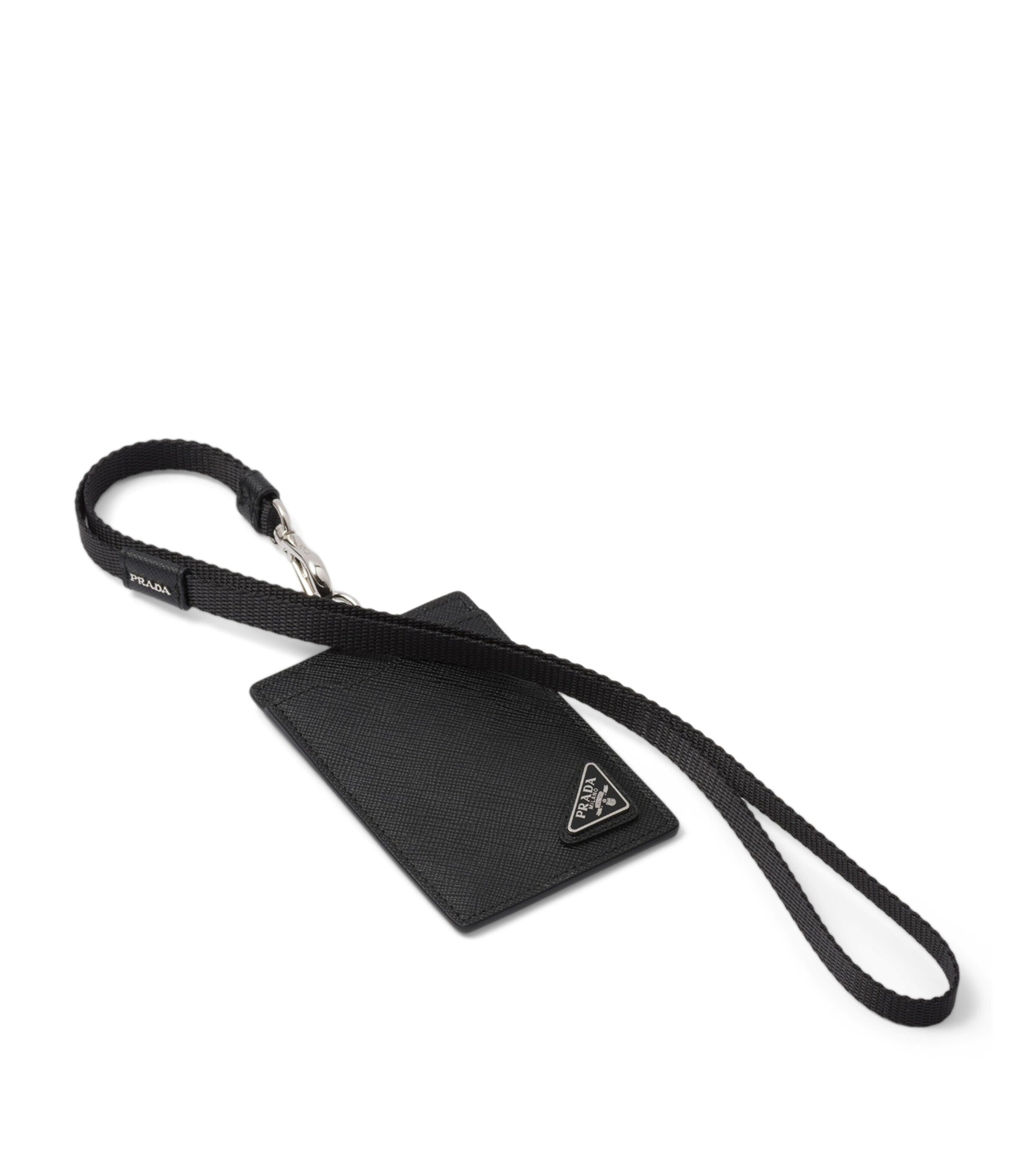 Prada Saffiano leather badge holder, imported from the UK