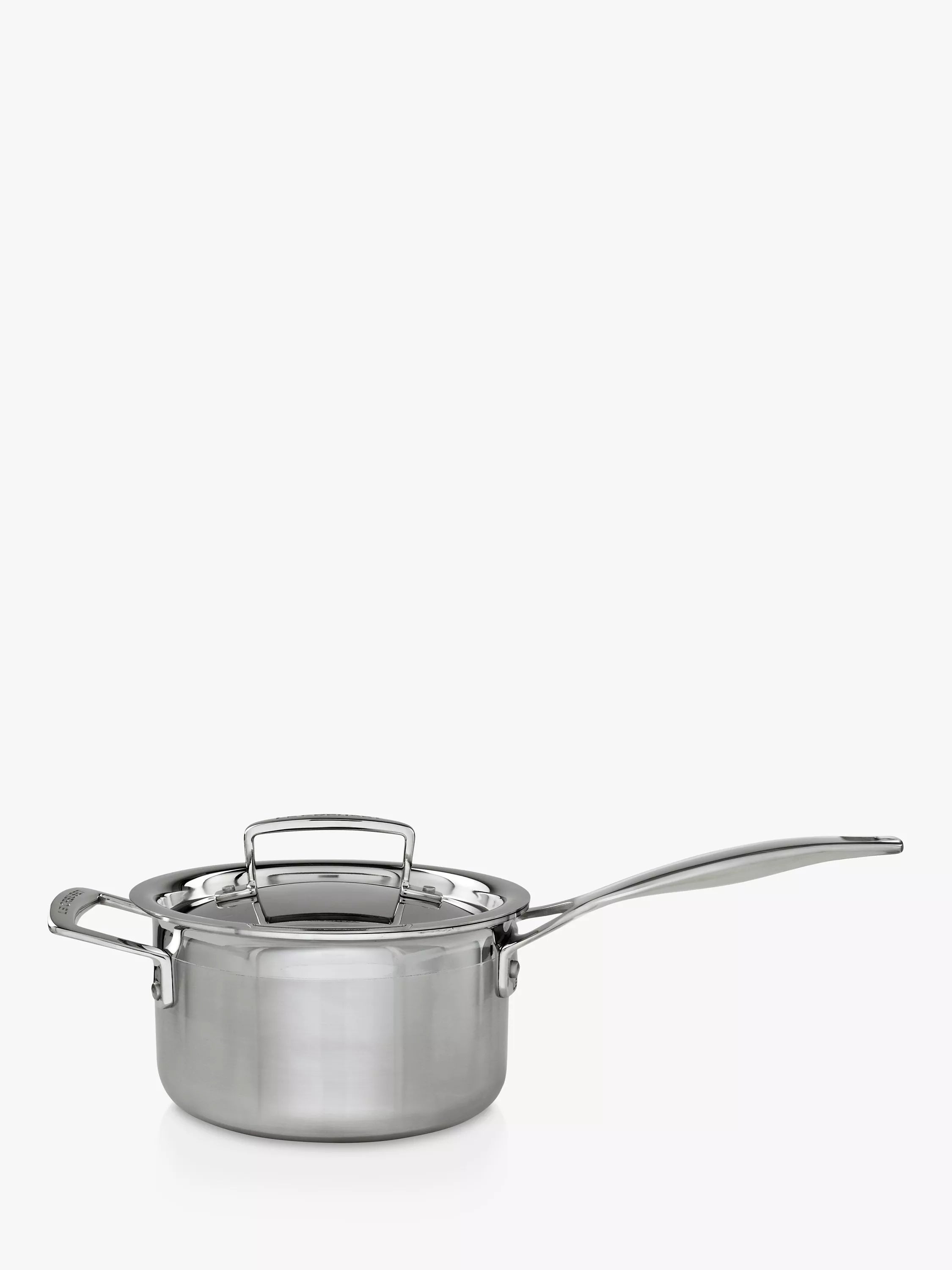 Le Creuset 3-ply stainless steel lidded saucepan, UK version
