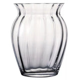 Dartington Crystal Florabundance Tulip Vase, 18.5cm tall, clear crystal - British product