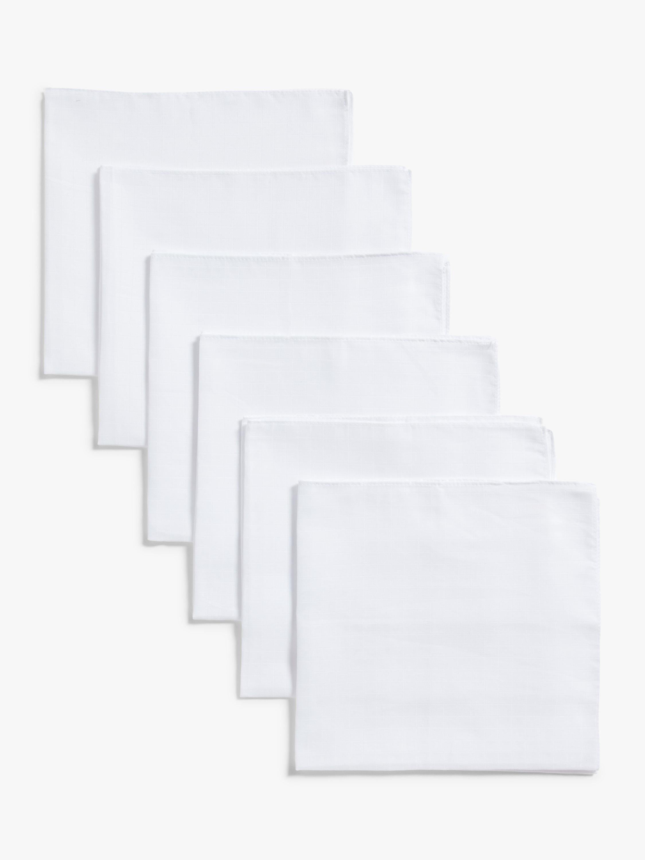 John Lewis white muslin squares, pack of 6, UK version