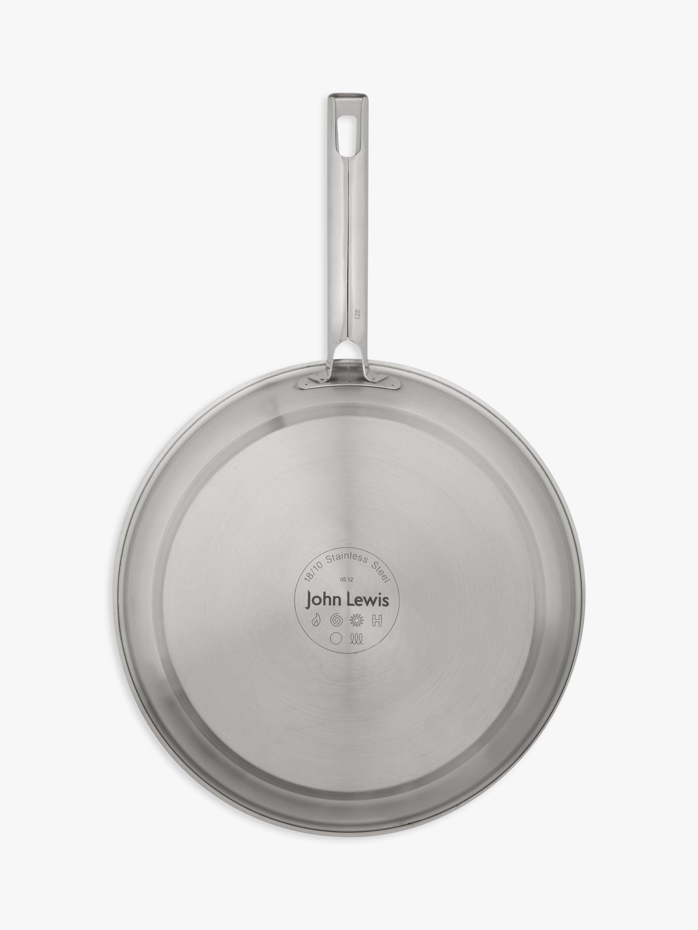 John Lewis stainless steel non-stick frying pan 28cm, UK version