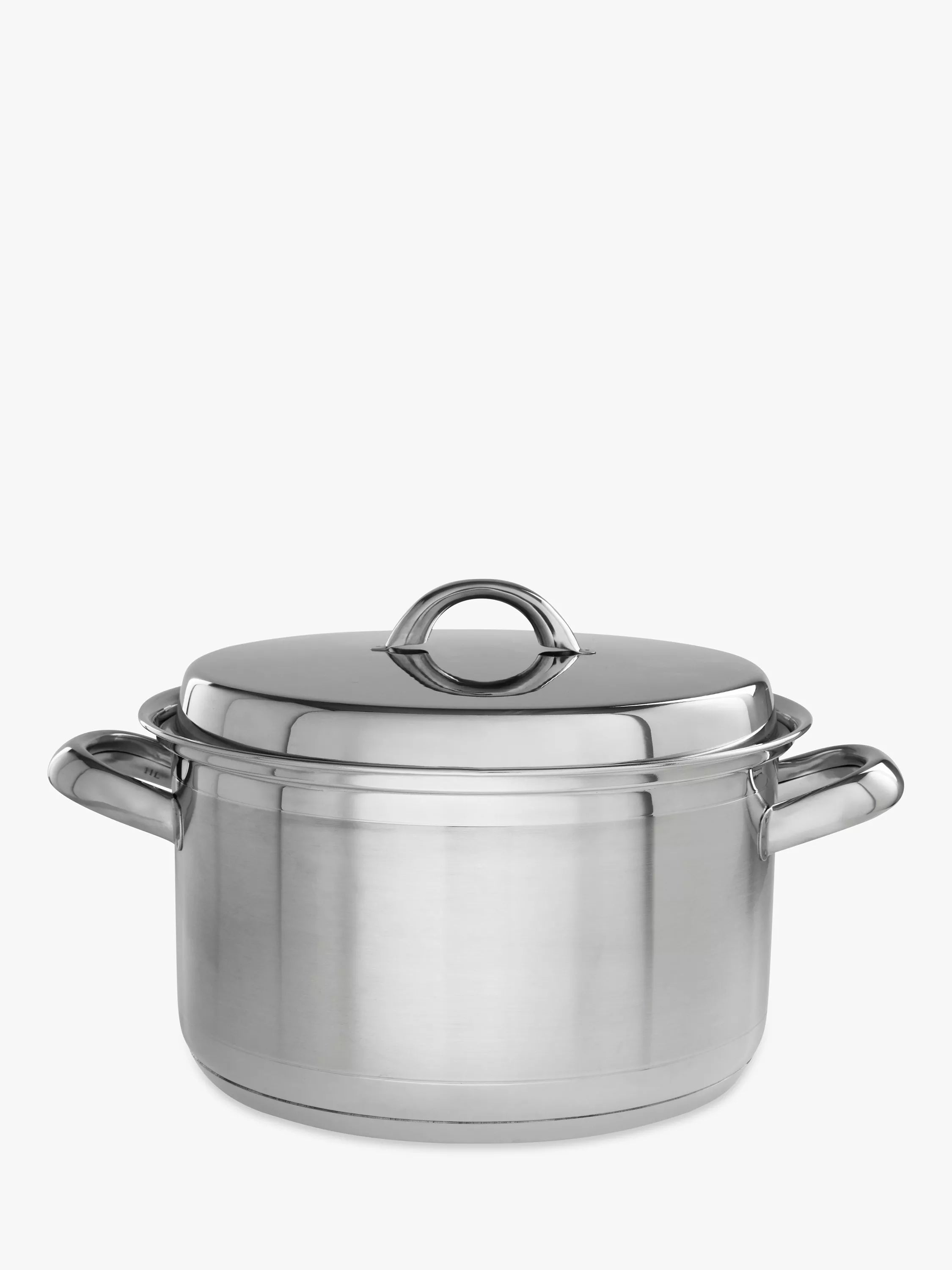 John Lewis stainless steel lidded casserole 24cm 5L, UK version