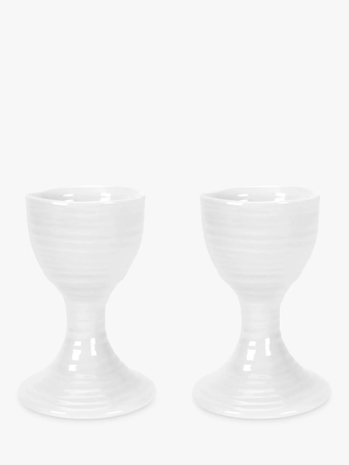 Portmeirion white egg cups set of 2 (British brand)