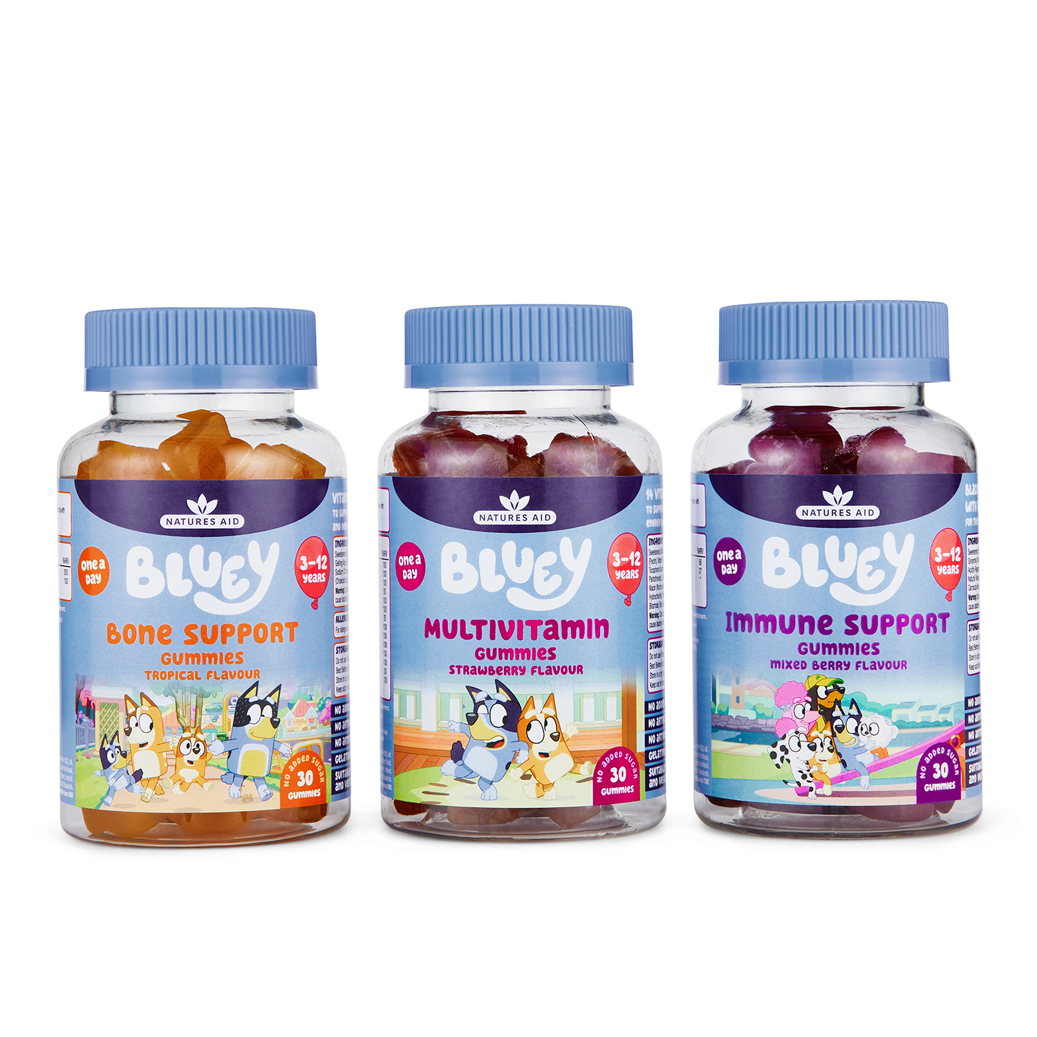 Natures Aid Bluey gummies mixed berry 30 count - British product