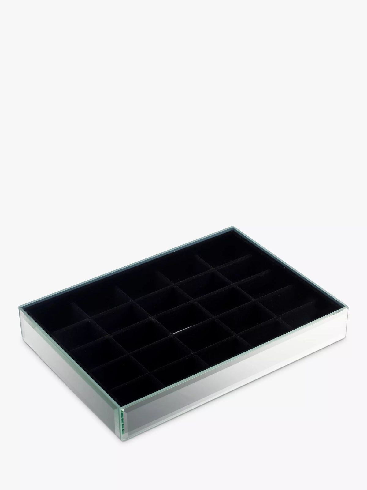 Glass jewellery earring tray (British brand)