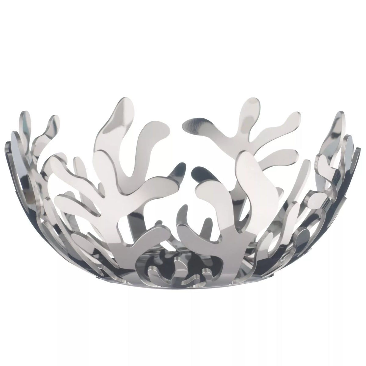 Alessi Mediterraneo tealight holder with curvy fronds design - British product