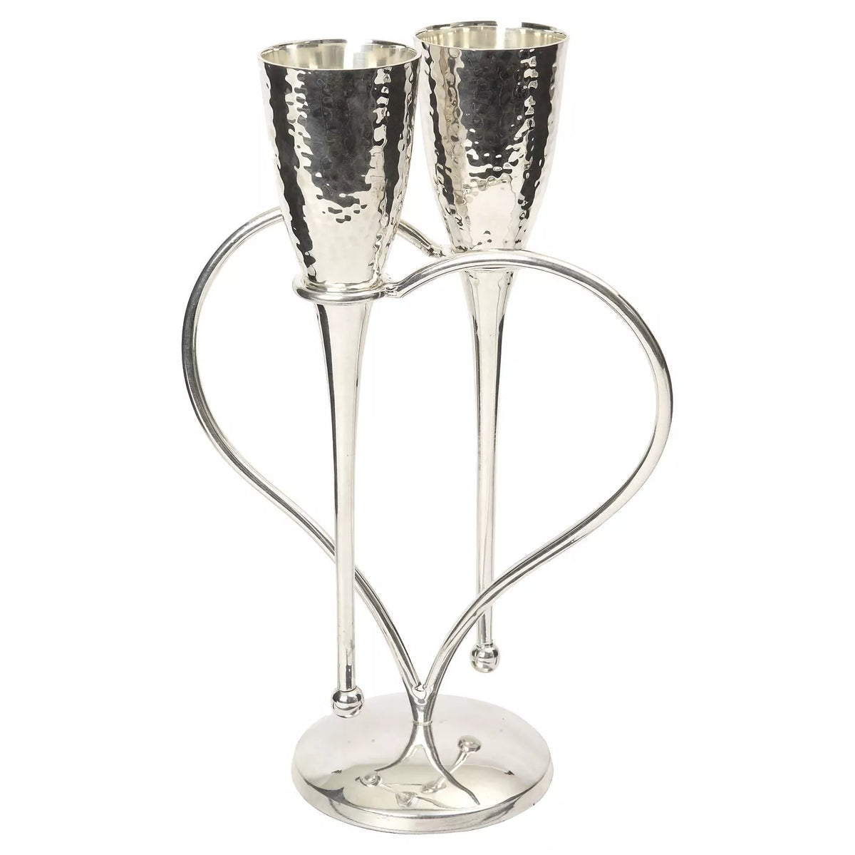 Culinary Concepts Amore Heart champagne flutes with stand, set of 2 - British product
