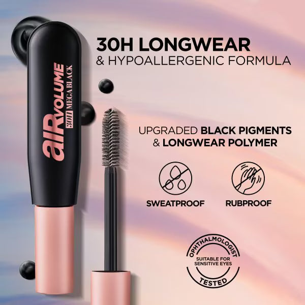 L'Oreal Paris Air Volume Mega Black Mascara, UK version