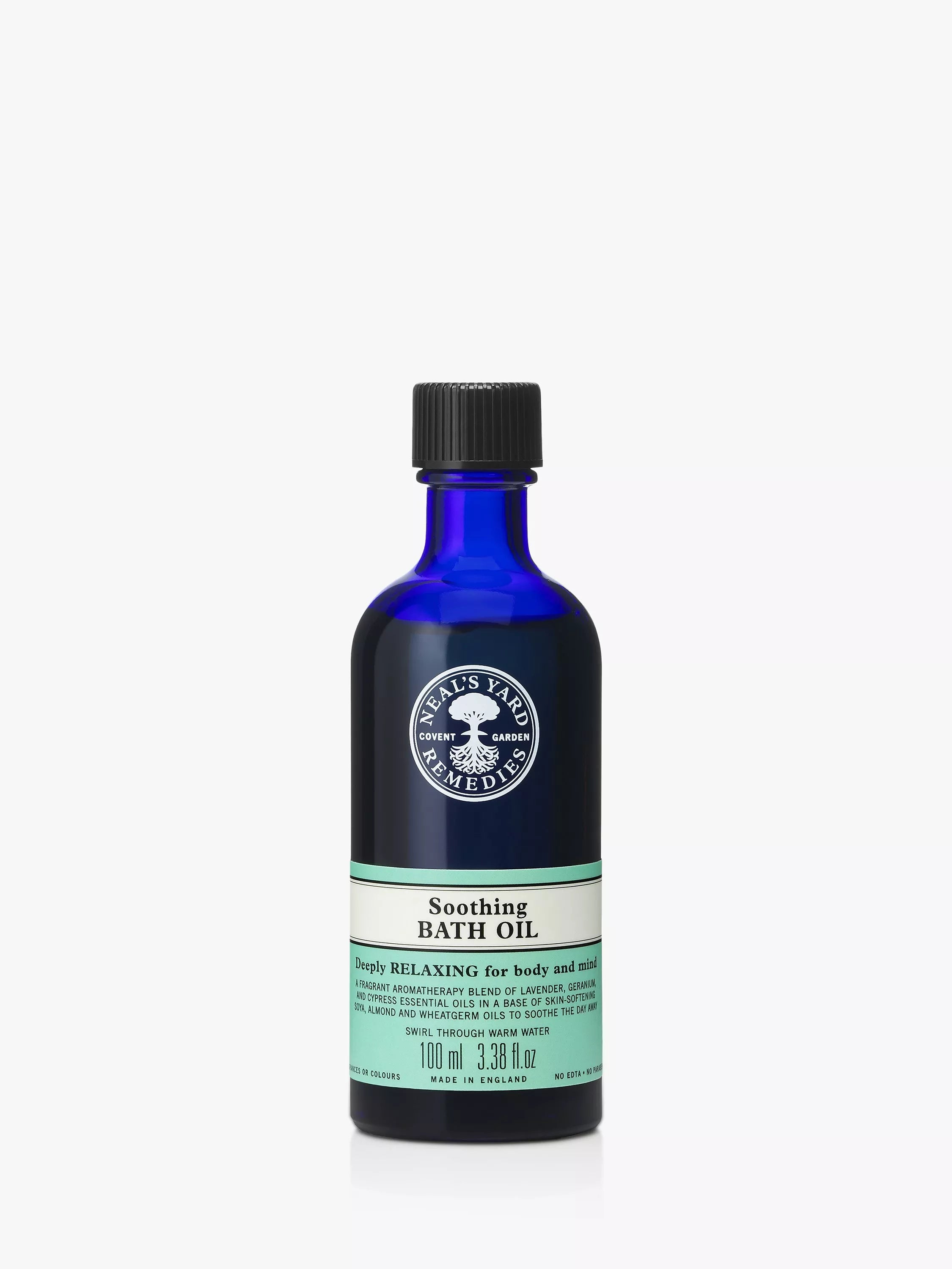 Neal's Yard Remedies Soothing Bath Oil 100ml, imported from the UK