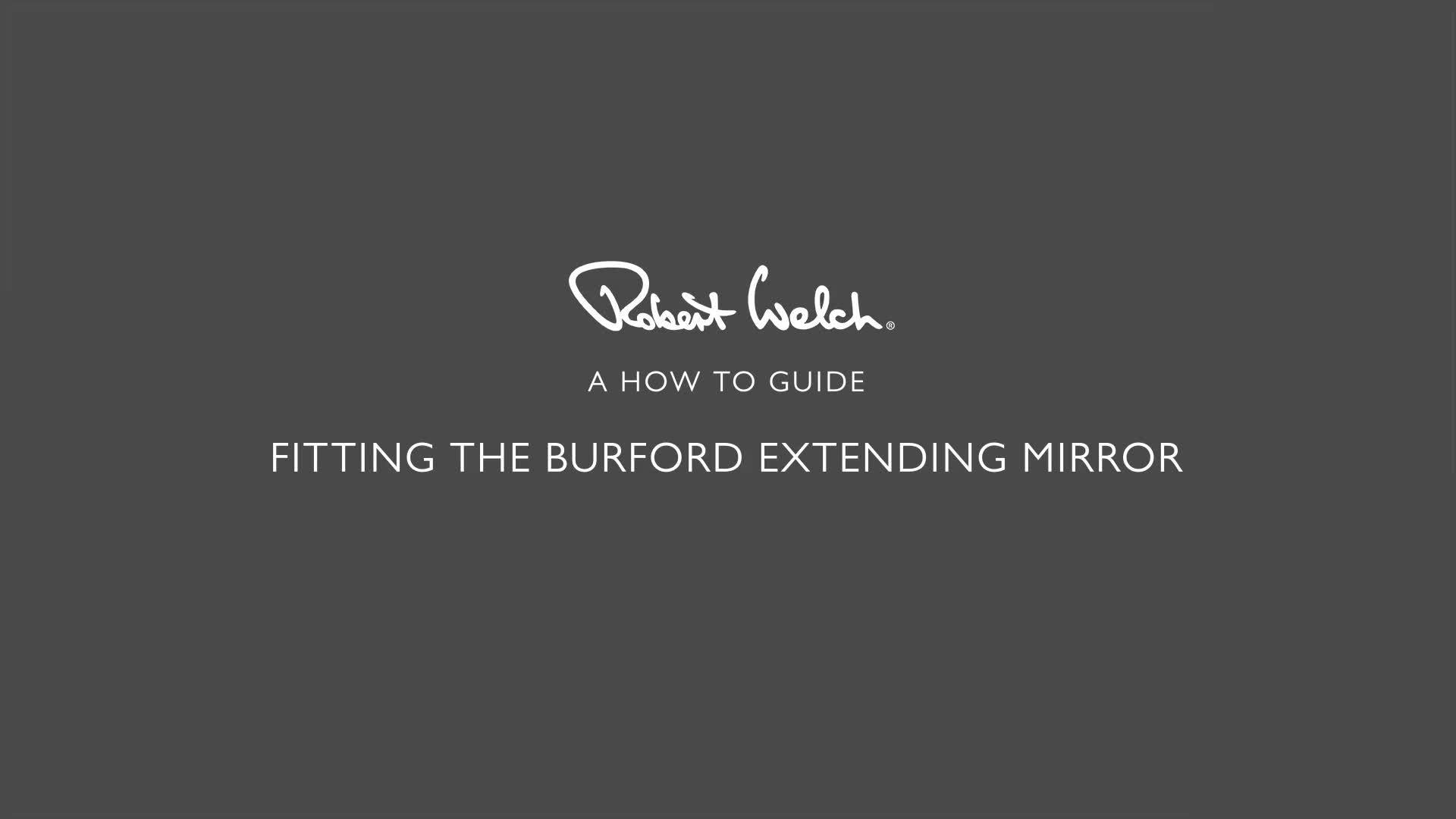 Robert Welch Burford extendable magnifying wall mirror, imported from the UK