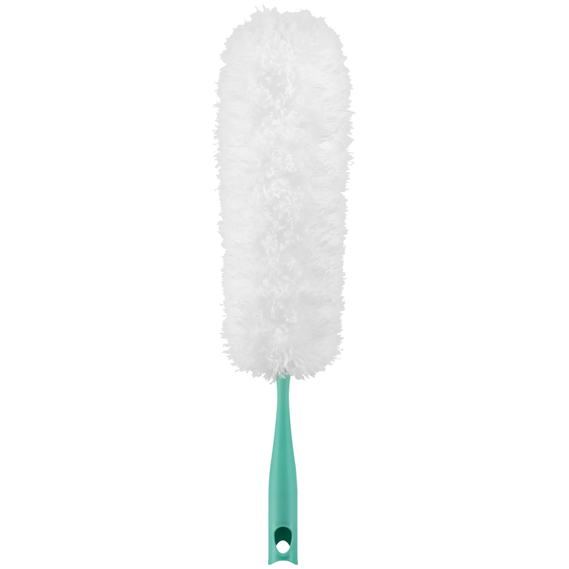 Leifheit extra large duster with microfibre fleece, 38cm cleaning length, UK version