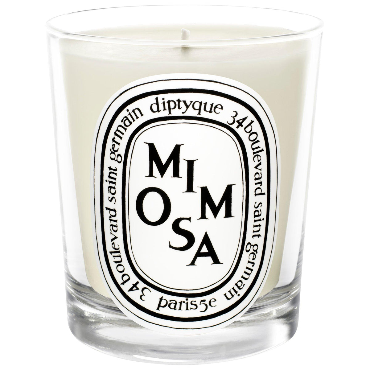 Mimosa Scented Mini Candle 70g in Glass Jar