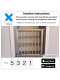 BabyDan pressure indicator safety baby gate with extensions - British product