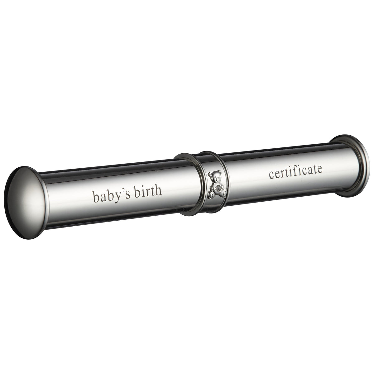 Silver Birth Certificate Holder
