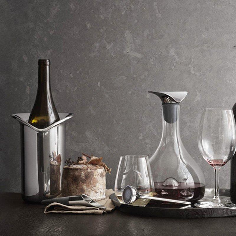 Georg Jensen stainless steel wine cooler, UK version