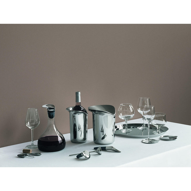 Georg Jensen stainless steel wine cooler, UK version