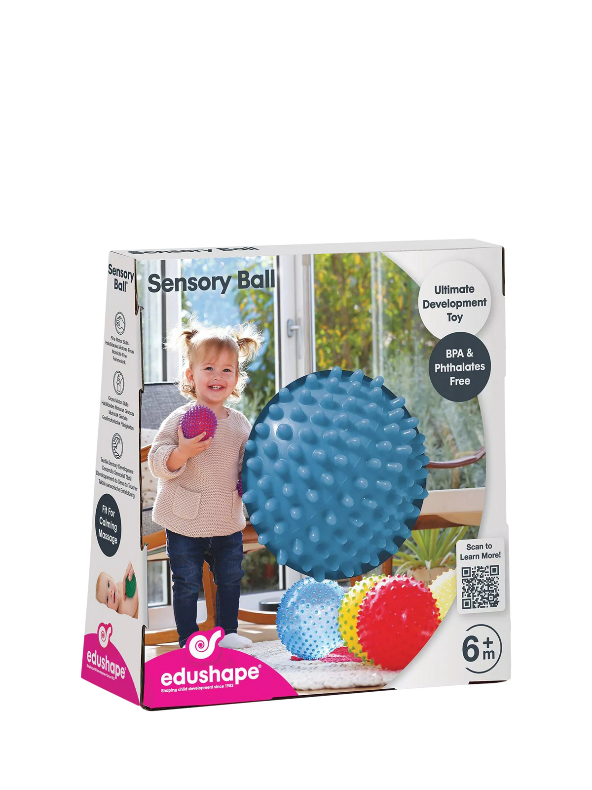 Textured Sensory Ball for Babies and Toddlers, Blue