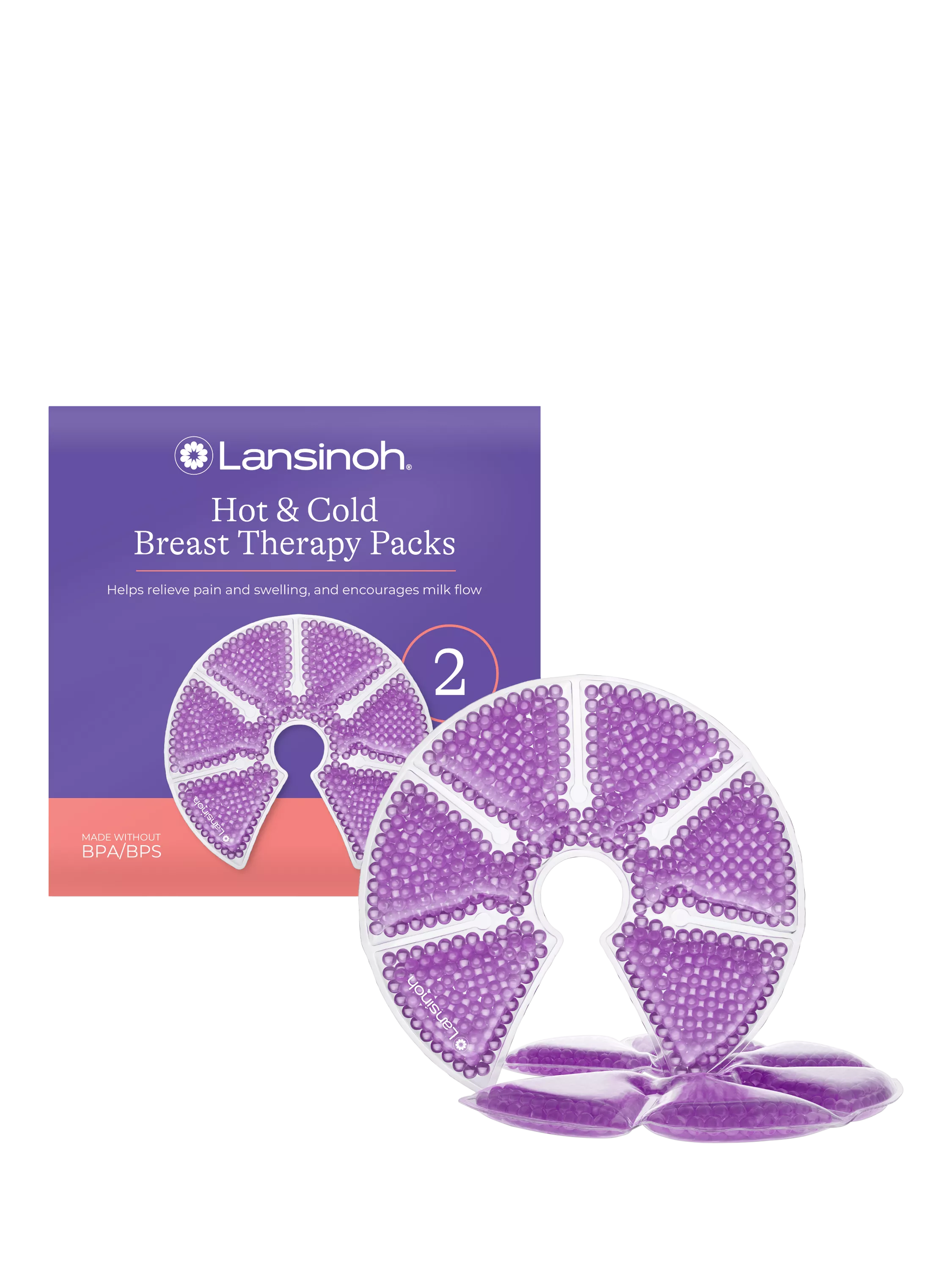 Lansinoh Therapearl 3-in-1 breast therapy pack, pack of 2, UK version