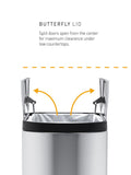 simplehuman kitchen recycling bin brushed stainless steel 40L (British brand)