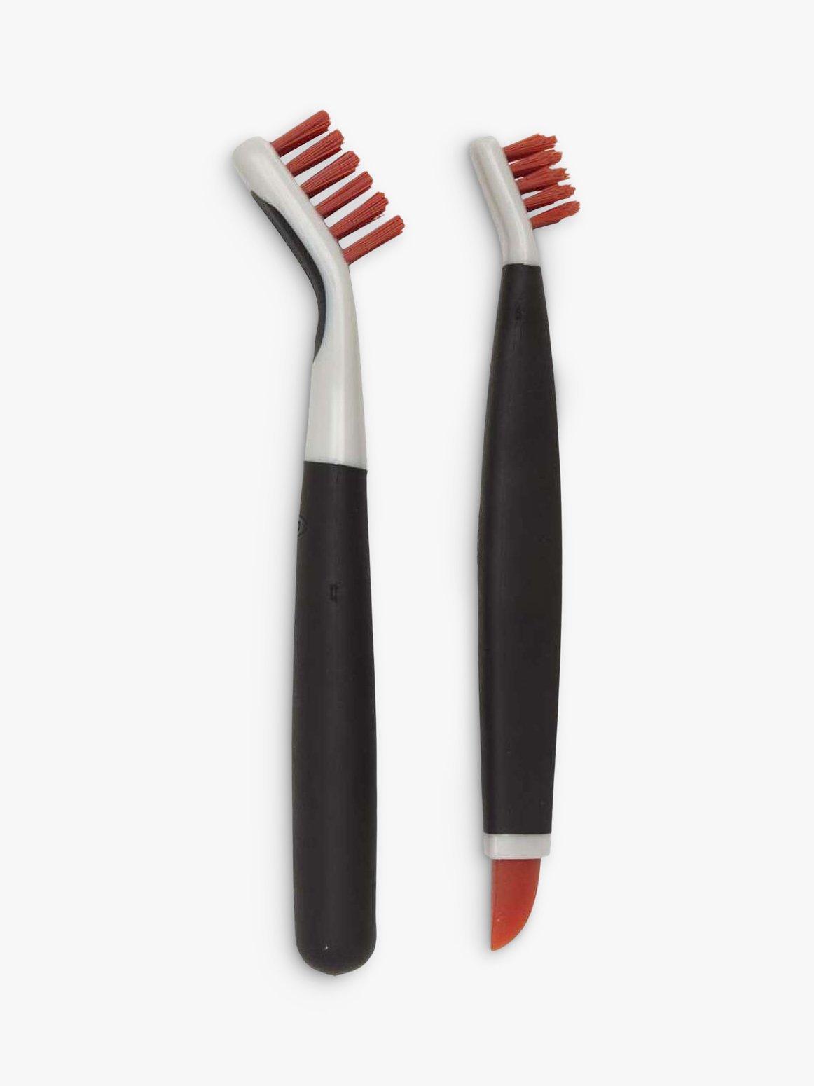 OXO Deep Clean Brush Set in orange, imported from the UK