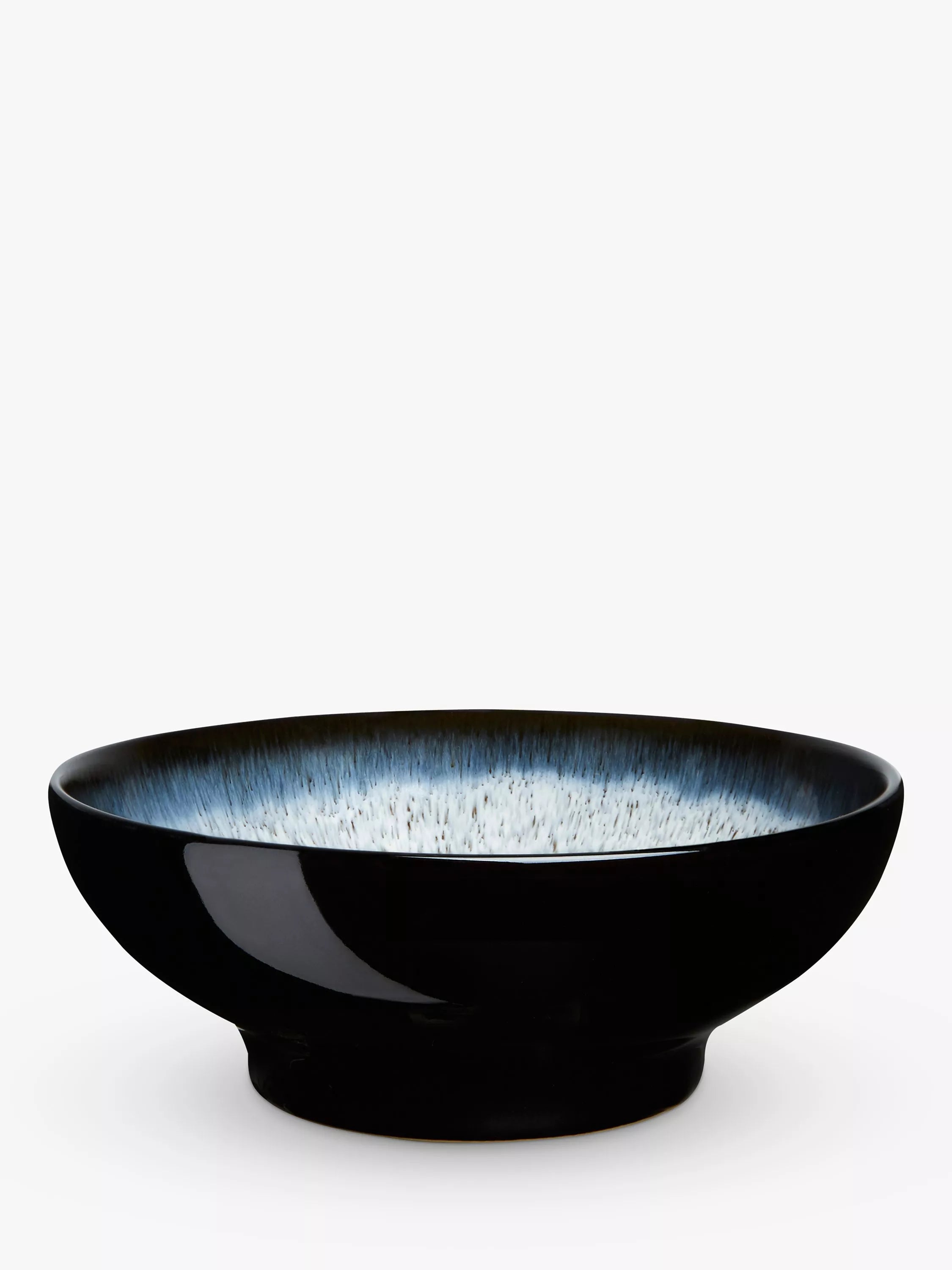 Denby speckled glaze medium serving bowl 23cm black multi - British product
